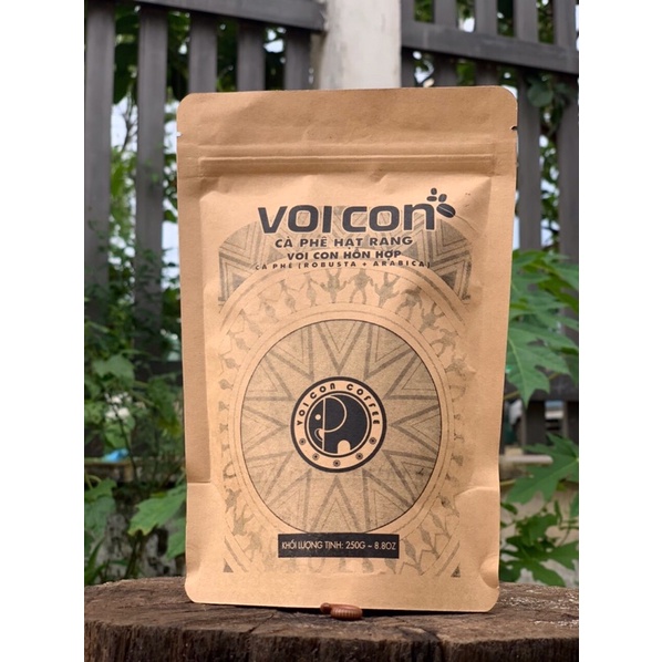 [ VOI CON COFEE ] gói 250g, cà phê hạt rang và xay nguyên chất 100%. | BigBuy360 - bigbuy360.vn