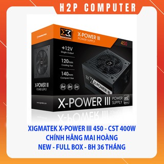 Bộ nguồn máy tính xigmatek x-power ii 450 - new - chính hãng - full box - bh 36t
