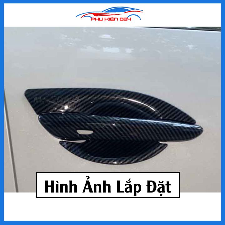 Ốp tay hõm Mazda 3 2020-2021-2022-2023 vân carbon, mạ crom chống trầy bảo vệ cửa xe ô tô