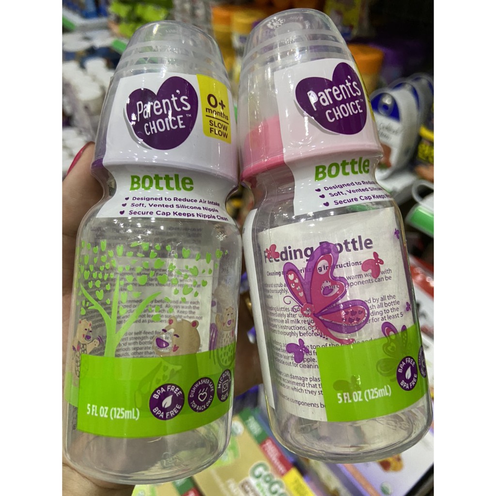 Bình sữa Parent's Choice 125ml cho bé từ 0th