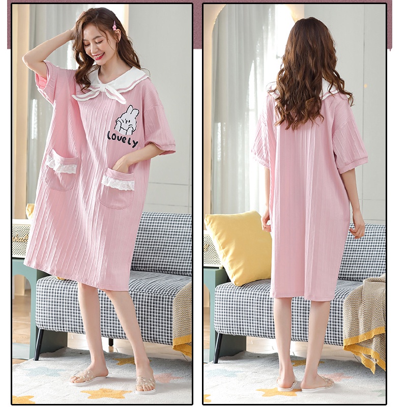 Đầm Ngủ In Họa Tiết Dễ Thương Thời Trang Mùa Hè | BigBuy360 - bigbuy360.vn