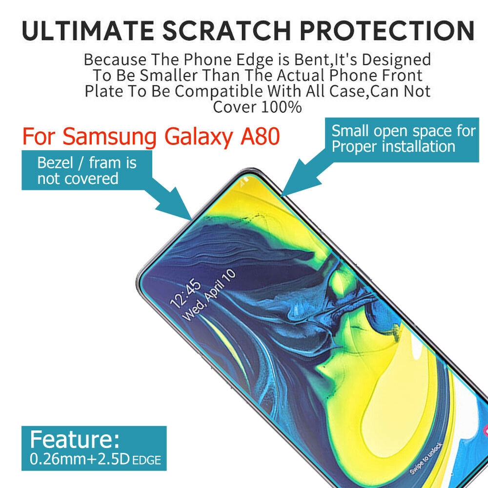 Kính cường lực 1 + 6T bảo vệ màn hình thích hợp cho Samsung A20 A30 A40 A50 A60 A70 A80 A90 A7 A9 A10 M10 M20 M30