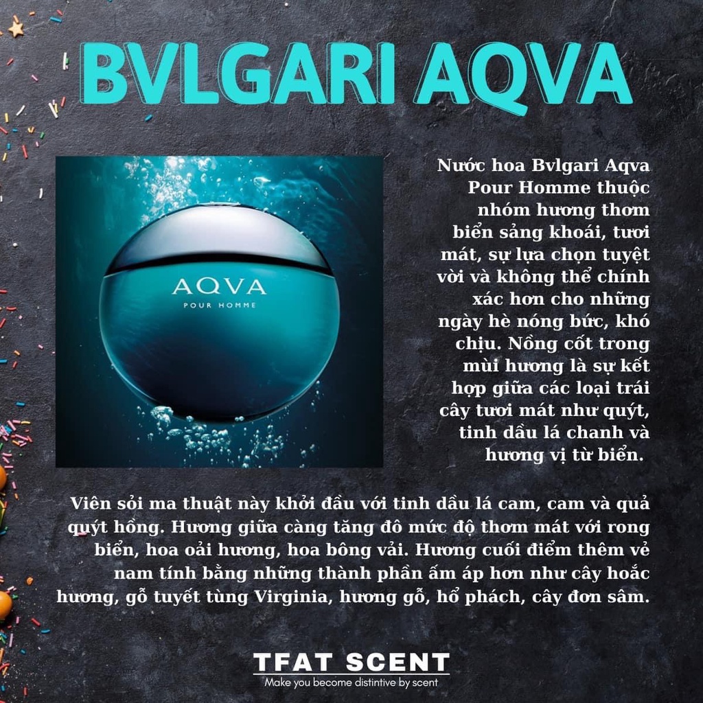 [10ml] Nước hoa nam Bvlgari Aqva