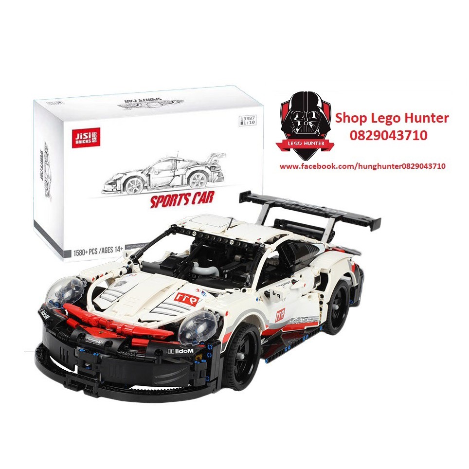 Lego Technic Porsche 911 RSR Jisi 13387 - Siêu Xe thể thao 1580 chi tiết