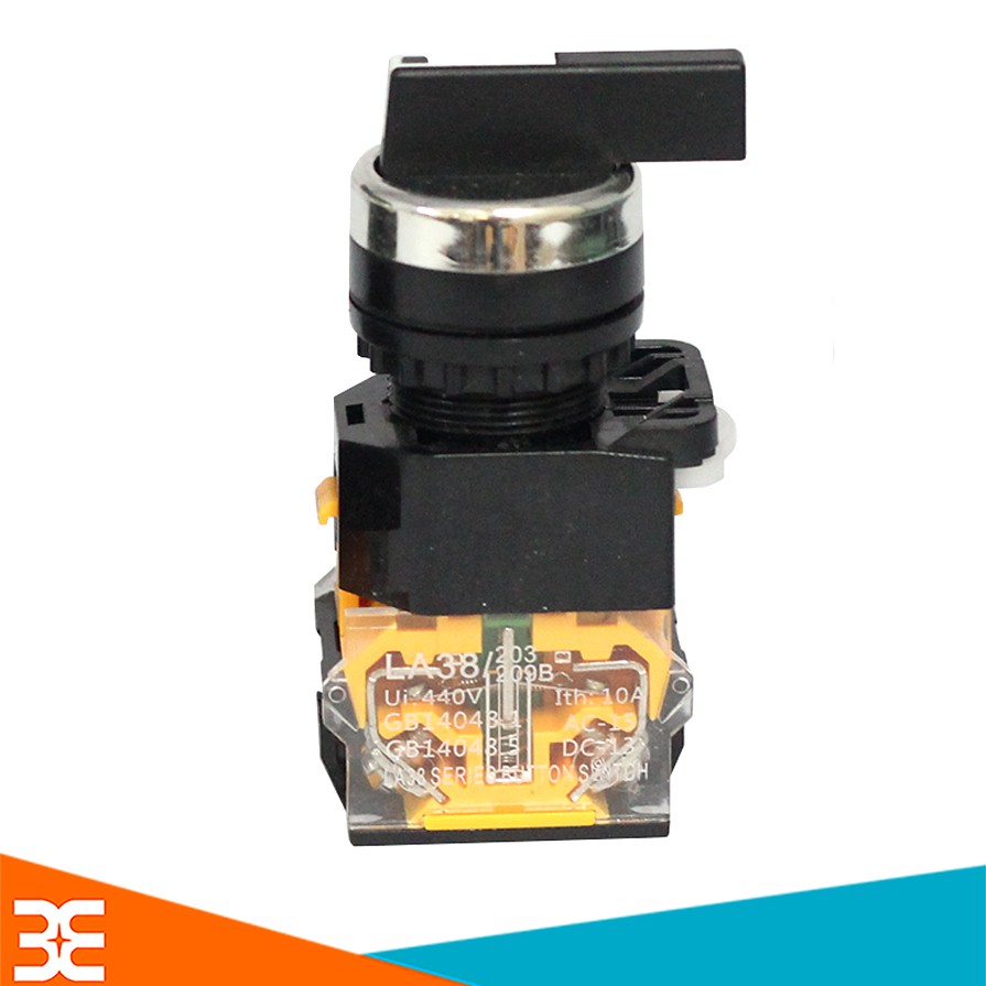 Công Tắc Xoay 3 Vị Trí LA38 440VAC-10A Tự Hồi NO/NC