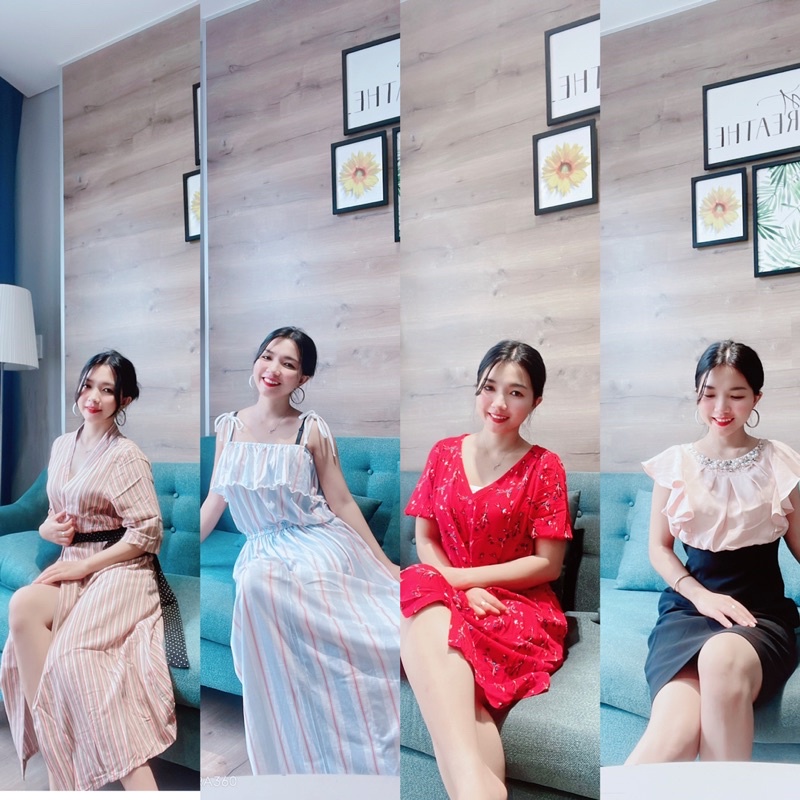 Đầm váy xuất khẩu đi Nhật xả kho đồng giá 99k bao vải cực chất
