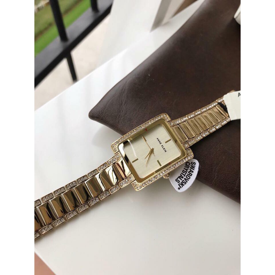 ĐỒNG HỒ NỮ MẶT VUÔNG ANNE KLEIN AK/2838CHGB