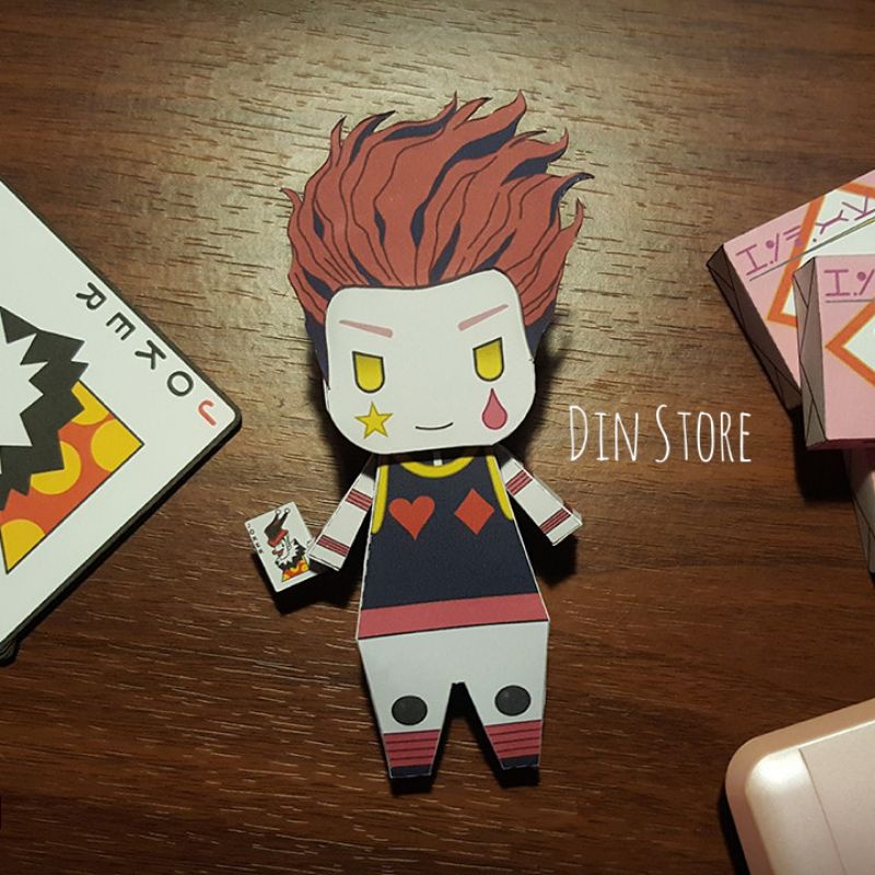 Mô hình giấy nhân vật Hunter x Hunter  -  Mô hình Killua, Gon, Hisoka, Kurapika - Mô hình giấy Anime