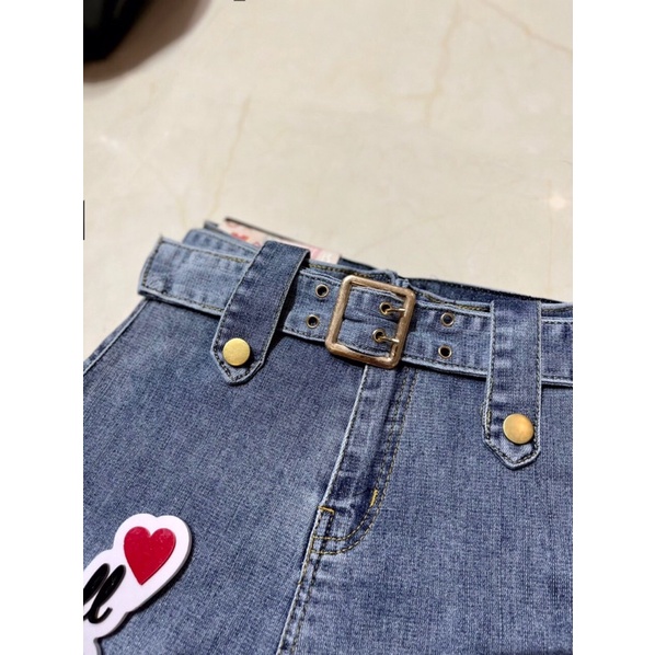 [FREESHIP] Chân váy jeans nữ form chữ A kèm đai, có chân váy kaki jeans màu đen, nâu, trắng, có áo croptop