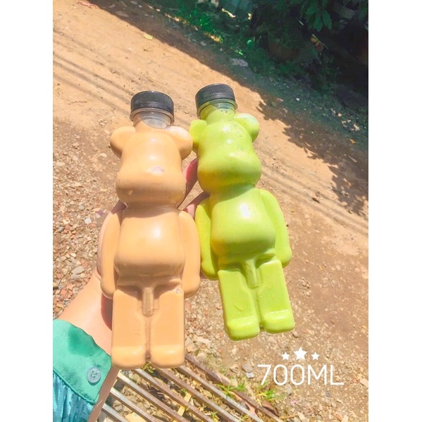 CHAI GẤU ĐỰNG TRÀ SỮA CỰC HOT 700ml