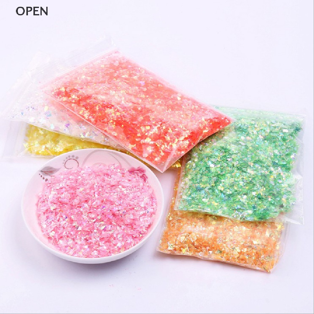 Op 20g Giấy Pha Lê Lấp Lánh Kẹo Nhựa Resin Làm Móng Nghệ Thuật Thủ Công Mỹ Nghệ my