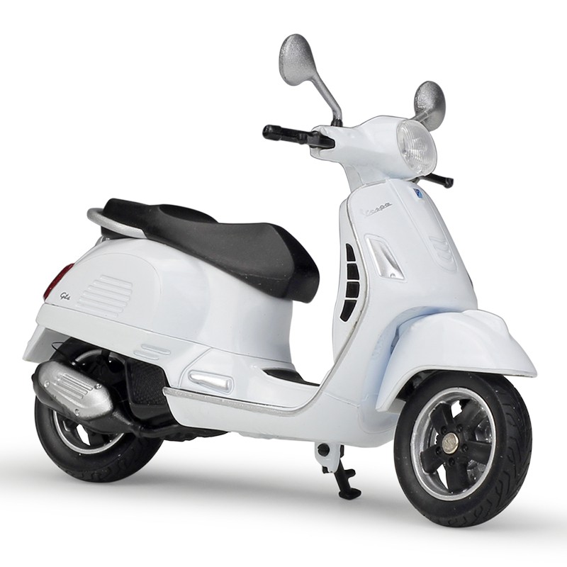 Willie WELLY VELLY VESPA GTS 125CC  Hợp Kim Được Ủy Quyền Xe Máy Mô Hình 1: 18 Xe Tay Ga Retro Thời Gian Cừu Nhỏ Bộ Sưu Tập Trang Trí