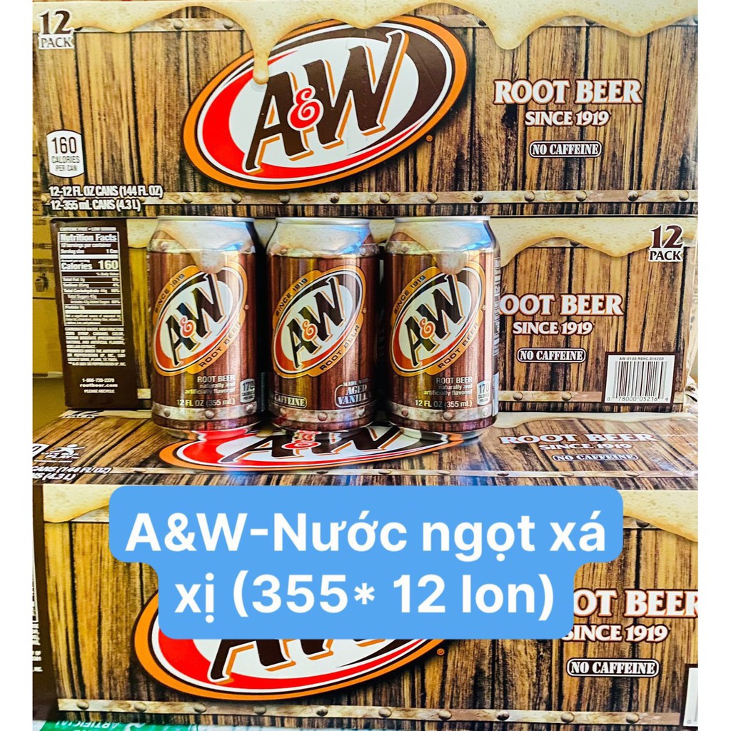 [HOT] Coca cherry , 7 Up, Xá Xị A&amp;W , Welchs Nho , Coca Cola Original Lon 355ml -  Mỹ