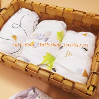 Combo 5 quần dài đáy tròn, cho bé mặc bỉm