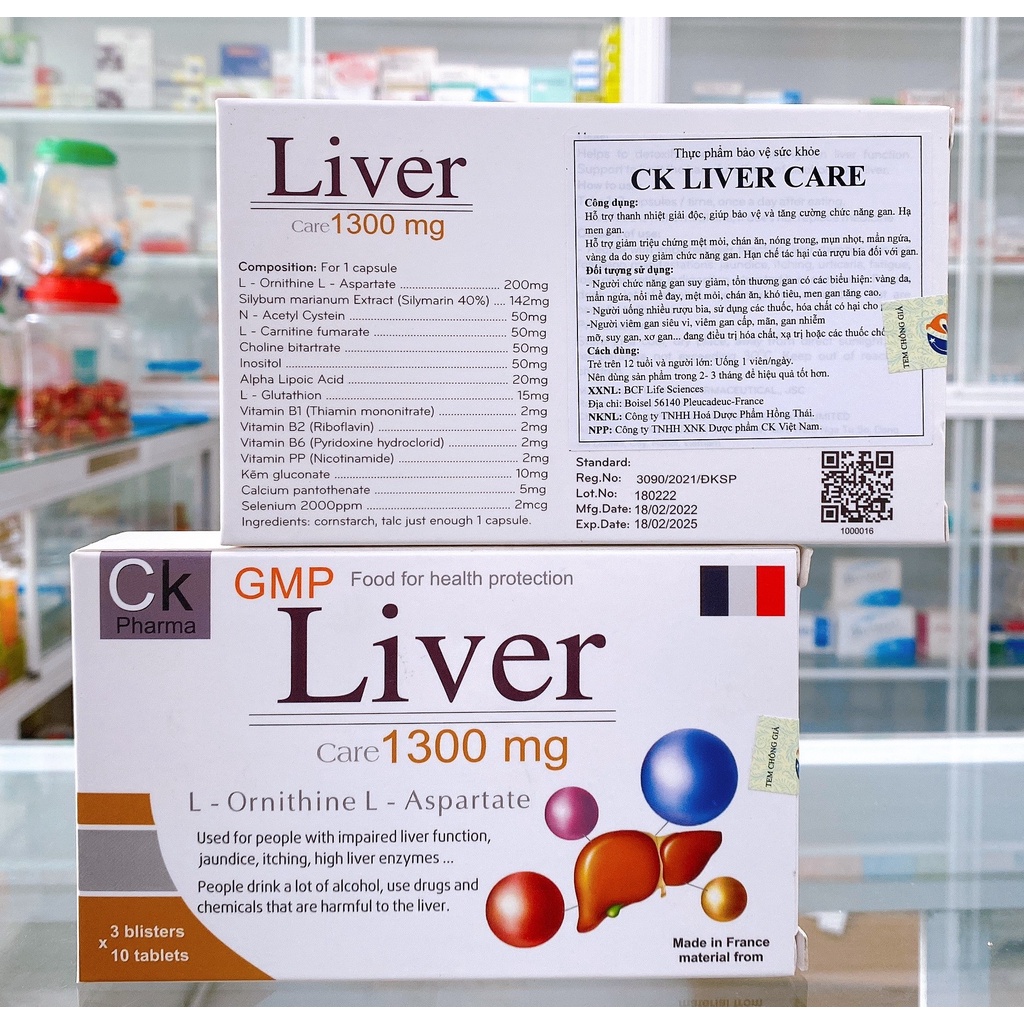 Mua LIVER Giải Độc Gan Nhập Khẩu Từ Pháp, Giúp giảm triệu chứng mệt mõi ...