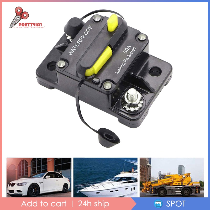 Cầu Dao Tự Ngắt Mạch Chống Thấm Nước IP67 12V-48V 30-300