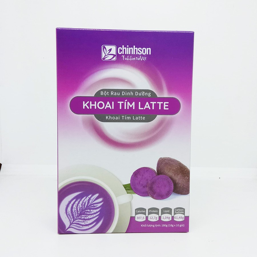 Bột Khoai Lang Tím Latte Chính Sơn - Ngũ Cốc Hoà Tan 100% Tự Nhiên