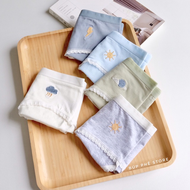 Quần Lót Cotton Thêu Thời Tiết 🌦⚡️