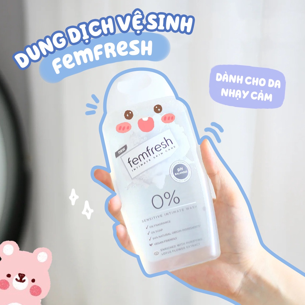 Dung Dịch Vệ Sinh Phụ Nữ Cho Da Nhạy Cảm Femfresh Sensitive Intimate Wash (250ml)