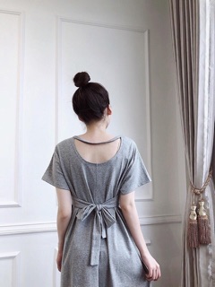 Váy suông thắt eo