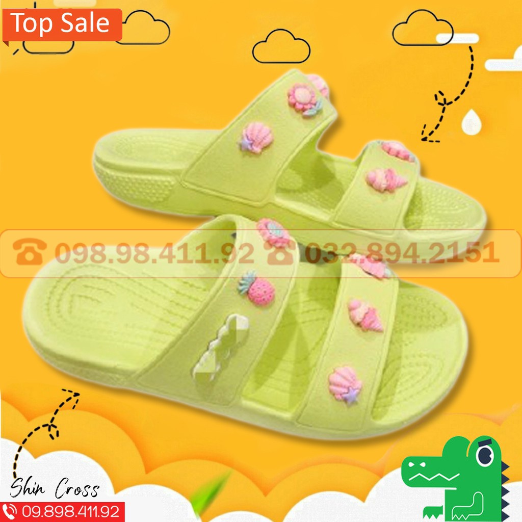 dép sandal Cross đủ 3 màu CRS7891 tặng thêm 10jibtiz cài dép sandal