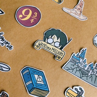 Set 30 miếng dán sticker trang trí Harry Potter
