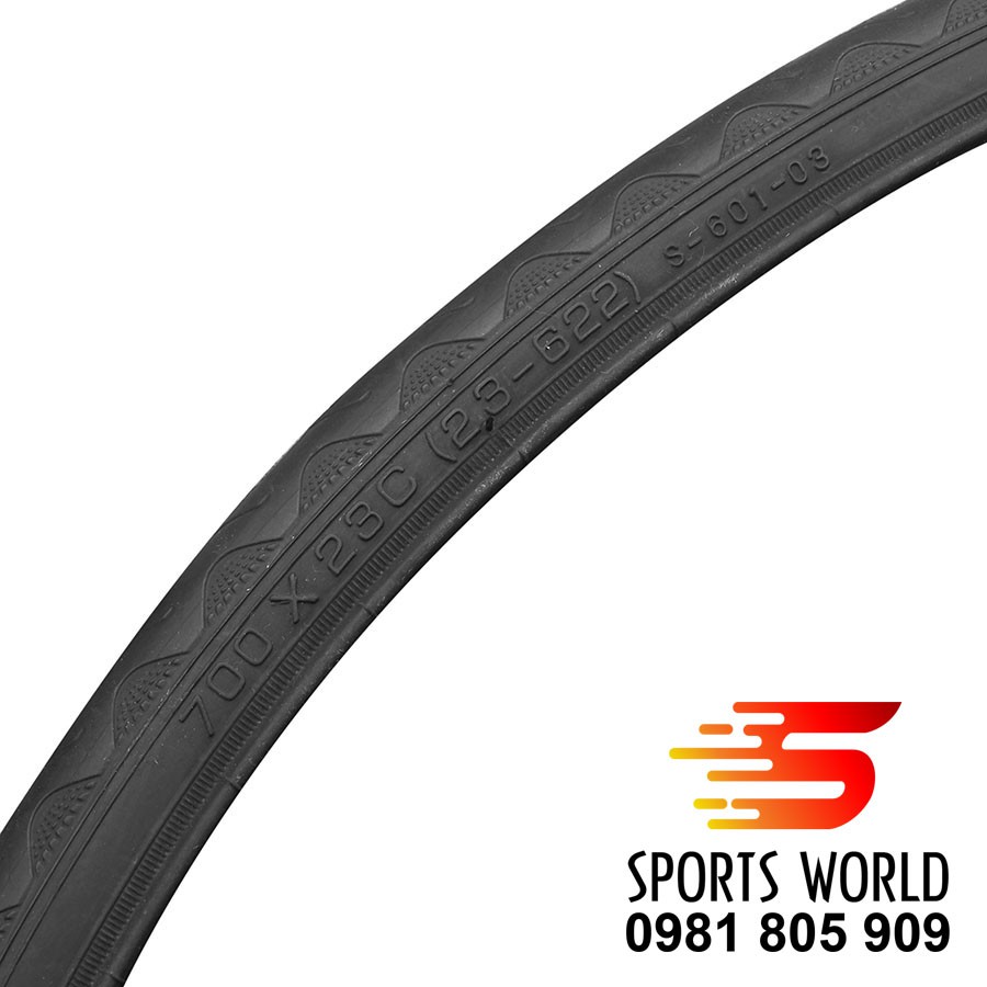 2 cái Vỏ lốp xe đạp 700x23C (23-622) DELI-TIRE gai chìm - Hàng INDONESIA