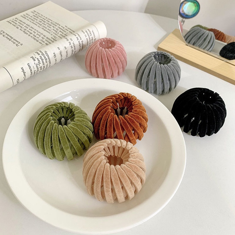 Kẹp tóc nhựa resin màu sắc ngọt ngào thanh lịch phong cách hàn quốc dành cho nữ