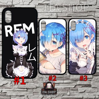 Ốp lưng Rem - Re Zero - Ốp Lưng điện thoại Anime Iphone, Oppo, samsung, xiaomi, realme, Reno, vivo,…,