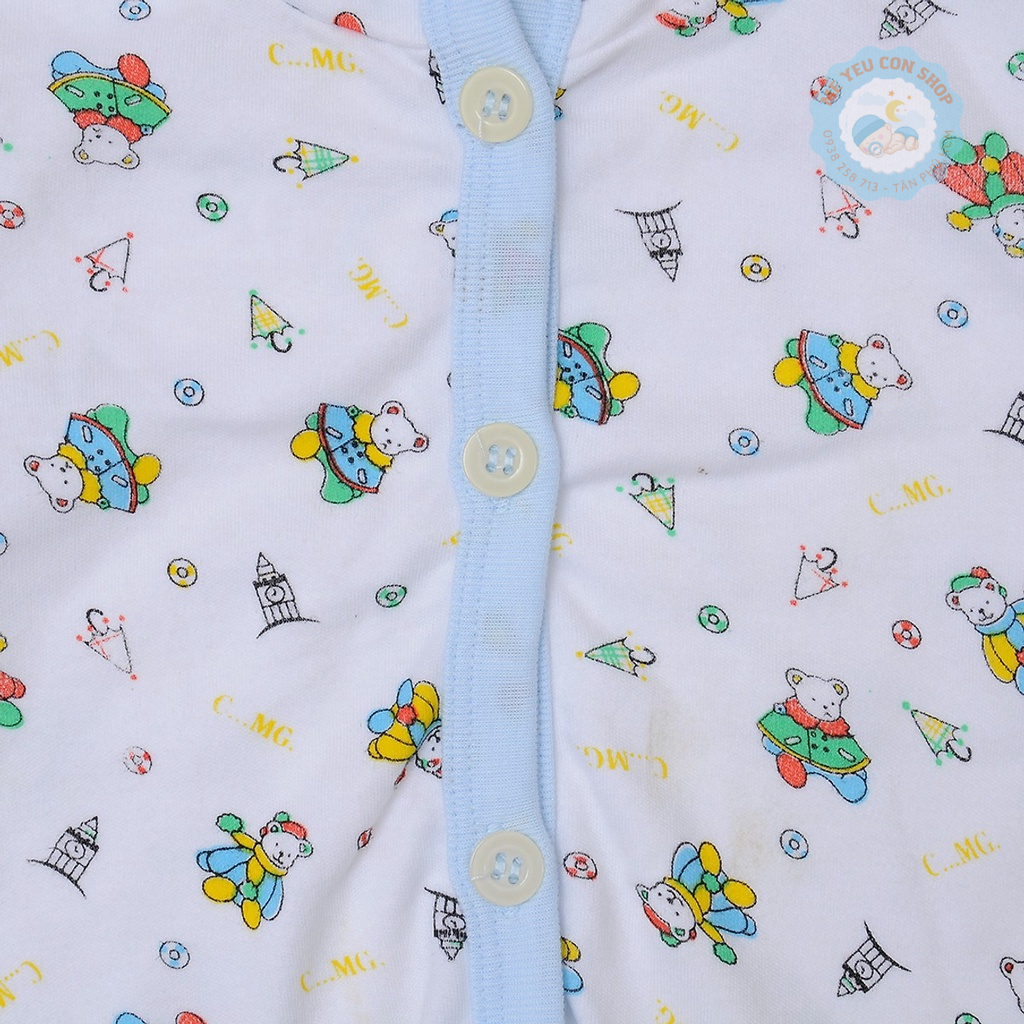 (5-13kg) ÁO KHOÁC NÓN CÀI NÚT CHO BÉ - HOẠ TIẾT GIAO NGẪU NHIÊN - MIATOP (katydang)