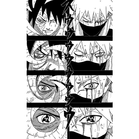 IN MANGA ANIME DÁN TƯỜNG CỰC XỊN CHỈ 1K/TẤM CÓ SẴN KEO - Naruto