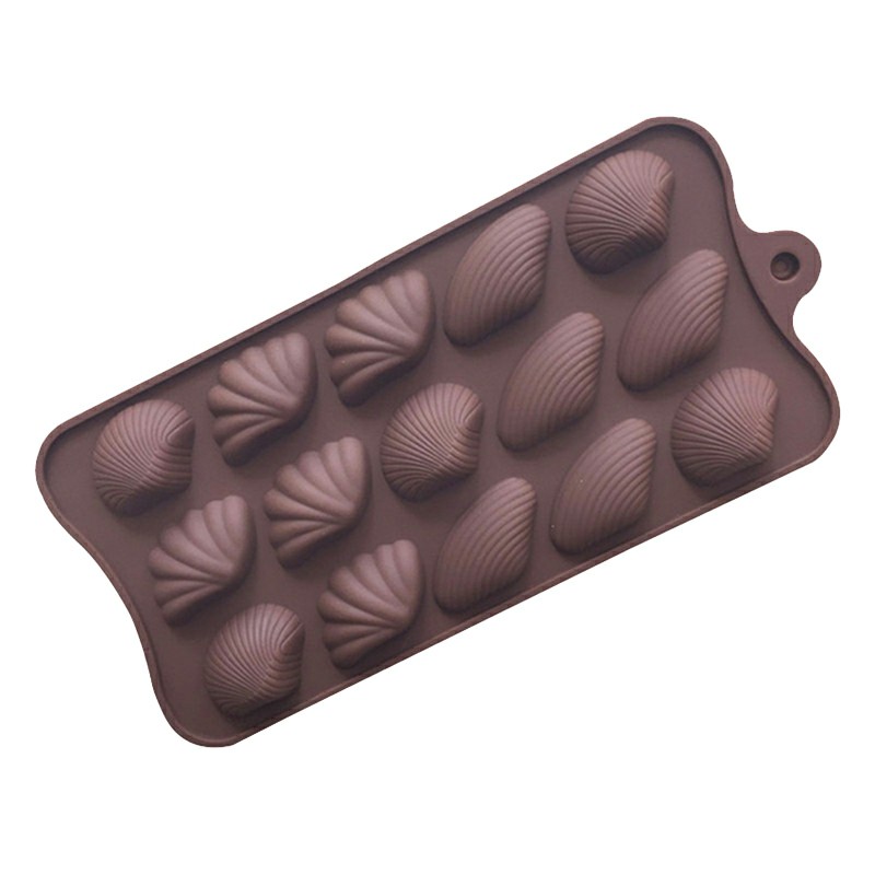SG - Khuôn silicon hình vỏ nghêu sò làm thạch rau câu socola pudding