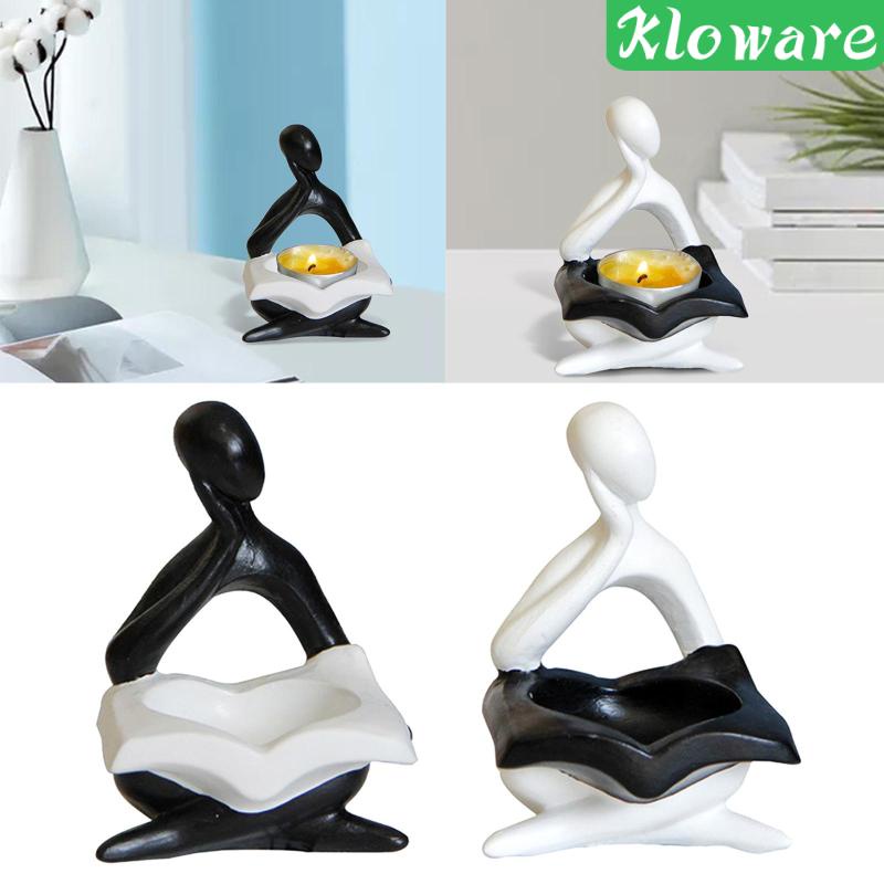 Giá Đỡ Nến Hình Tượng Người Suy Nghĩ Bằng Nhựa Resin Phong Cách Bắc Âu Trang Trí Nhà Cửa / Tiệc Tù