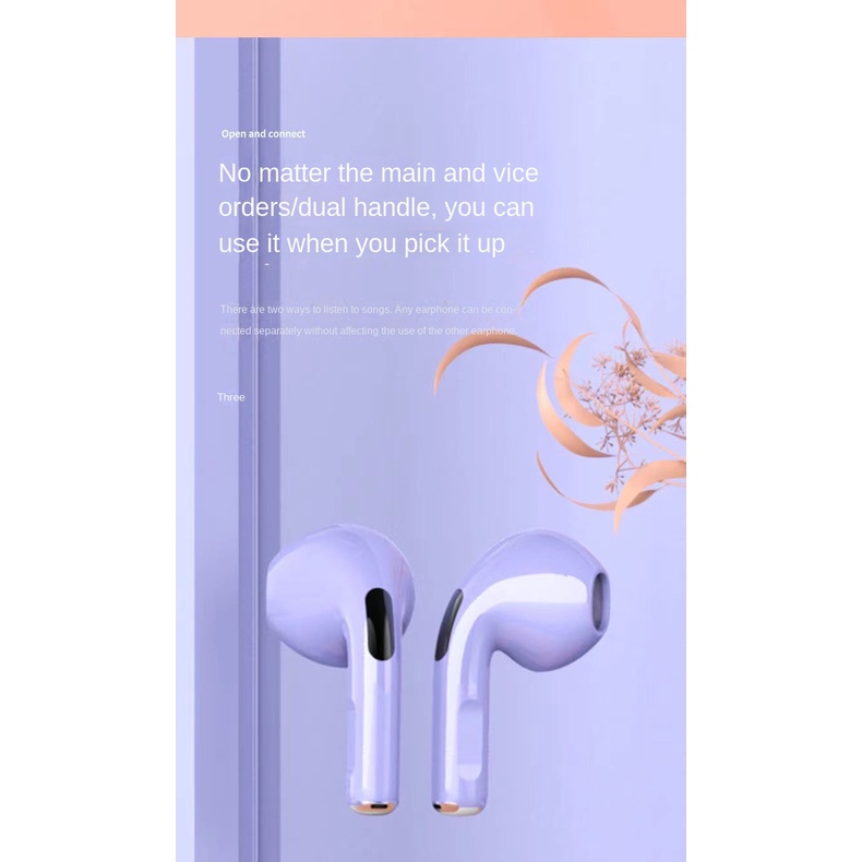 Tai nghe bluetooth không dây Air Pro 6 TWS có micro hỗ trợ tập thể thao thích hợp cho Apple IPhone Xiaomi