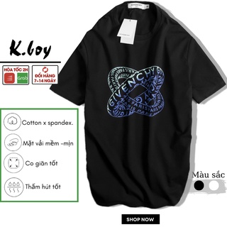 Áo thun nam Kboy Shop Áo phông unisex 100% Cotton Trắng Đen cổ tròn tay ngắn dáng ôm vừa vặn - V98