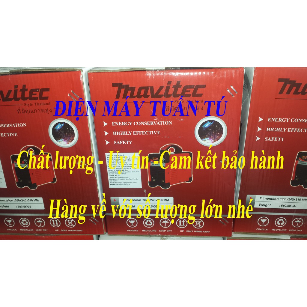 MÁY HÀN ĐIỆN TỬ MAVITEC ARC 200C - THƯƠNG HIỆU THÁI LAN