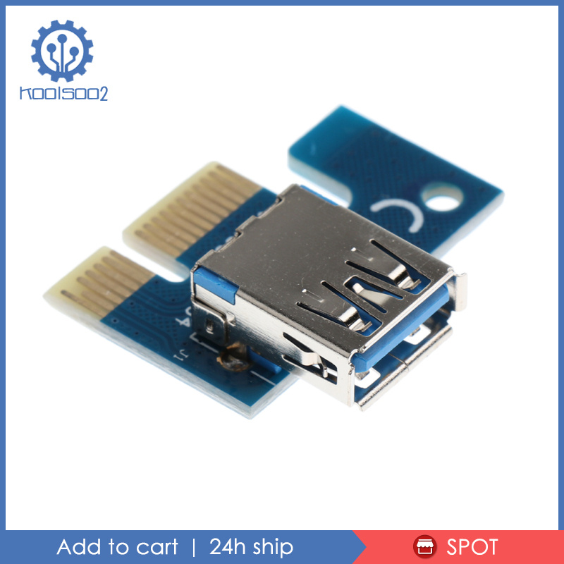 Card Đồ Họa Mở Rộng Pci-E Express 1x Sang 16x Koolsoo2) Usb3.0