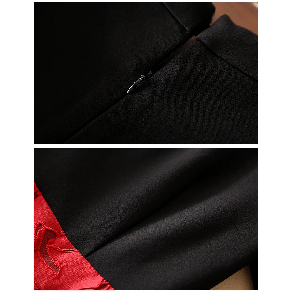 Đầm xòe dự tiệc bigsize lụa phối gấm DABS013 cho người béo mập 55-100kg - Mặc đi tiệc,đi chơi hoặc dạo phố | BigBuy360 - bigbuy360.vn