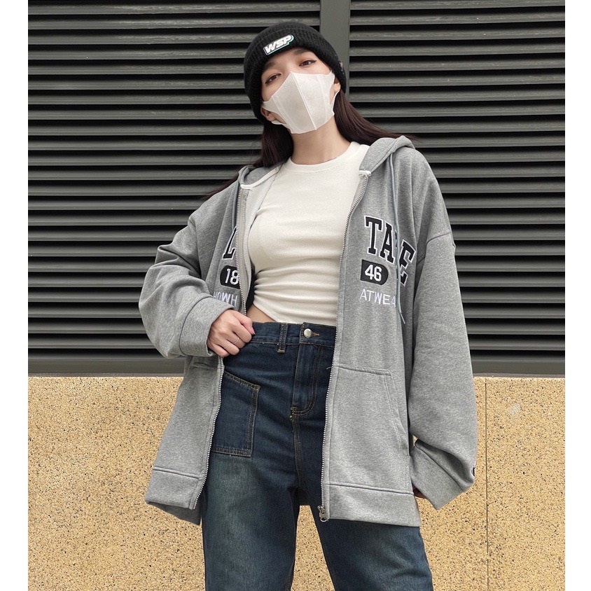 Áo Khoác Nỉ Bông Hoodie Zip CALSTATE Unisex Nam Nữ Phong Cách Hàn Quốc Ảnh Thật Có Sẵn Hàng