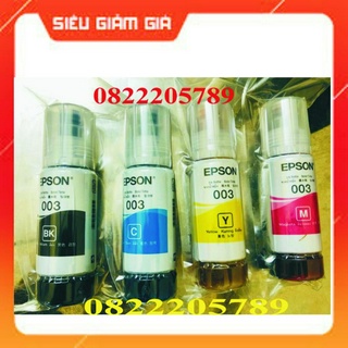 Mực in Epson 003 dùng cho máy in Epson L1110/ L3110,L3510,L4150,L5190 chính hãng
