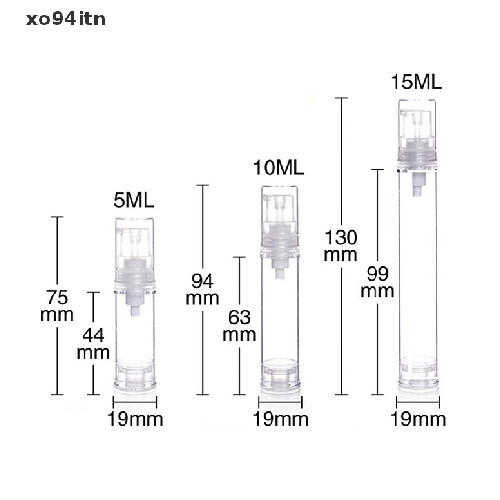 1 Chai Rỗng Chiết Mỹ Phẩm Dung Tích 5 / 10 / 15ml Tiện Dụng Khi Đi Du Lịch