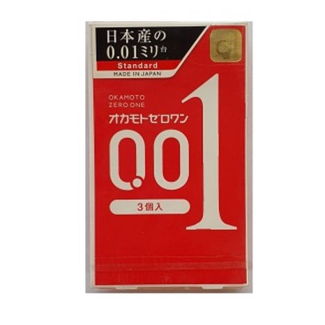 Bao cao su 001 xuất xứ Nhật Bản 1 hộp 3 cái [Hỏa tốc HCM]