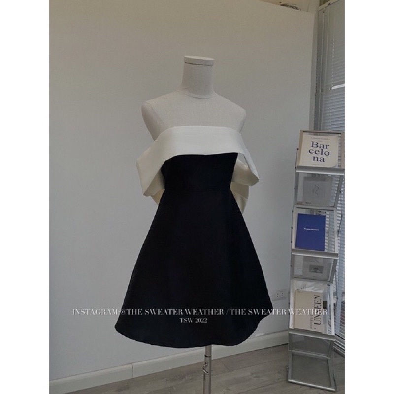 VÁY-ĐẦM TACTA NƠ LƯNG TRỄ VAI “sunny dress” tiểu thư