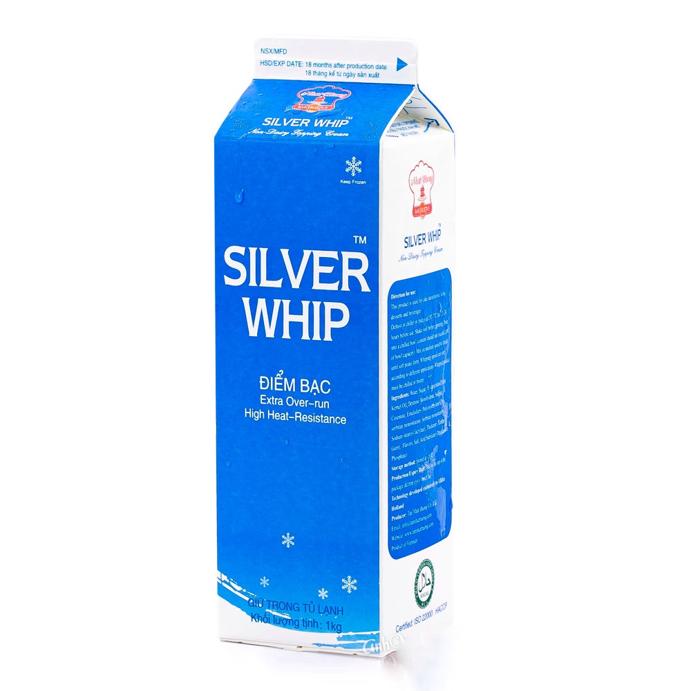 Kem Trang Trí Bánh Silver Whip - Đỉnh Bạc