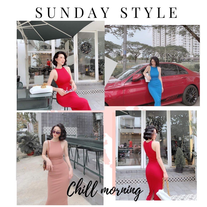 🎊 Đầm Thun Body Sát Nách Dáng Dài ✨ | BigBuy360 - bigbuy360.vn