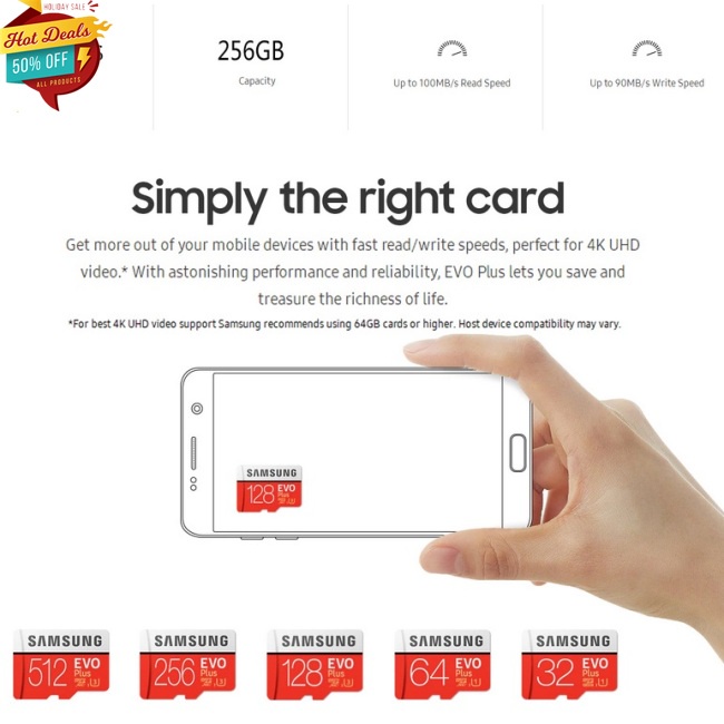 Thẻ Nhớ Microsd Class10 Evo+ Evo Plus Microsd Cho Samsung