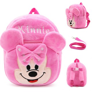 Balo minnie nơ màu hồng cho bé 3-5 tuổi