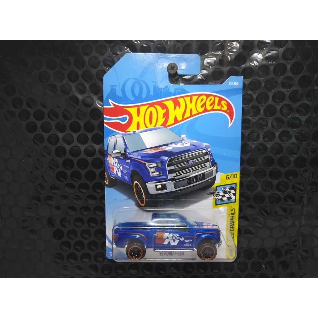 HOT WHEELS Áo thun in chữ WHEELS 15 FORD F150 BLUE 2018
