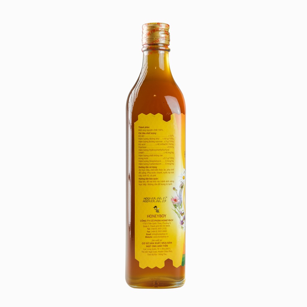 Bộ 3 Mật Ong Thiên Nhiên 5 Sạch Honeyboy 500ml