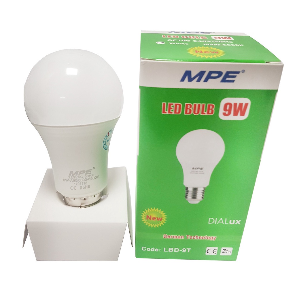 Bóng LED Bulb MPE  Siêu sáng -Siêu bền-Công nghệ Đức